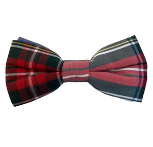 100% Traditional Stewart Dress Modern Scottish Tartan Silk Bow Tie - Picture 1 of 1