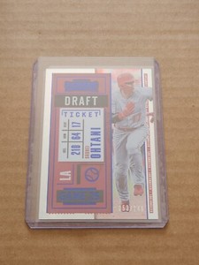 2020 Panini Contenders Draft Ticket #35 SHOHEI OHTANI Blue Foil #'d 53/149 Angel