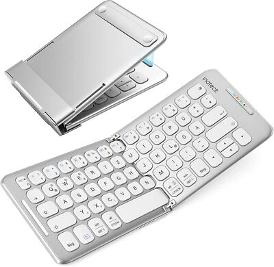 Inateck Faltbare Tastatur Bluetooth QWERTZ,Mini Tragbare mit 3 Bluetooth, Tablet - Bild 1 von 4