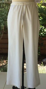 Anokhi Women's Trousers, White Indian Pajama Style, 100% Organic Cotton - Picture 1 of 2