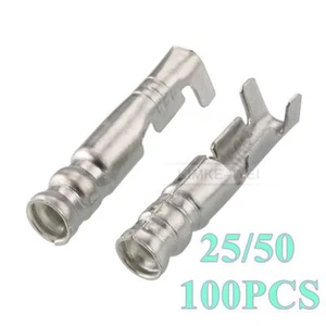 Auto/Kfz 2,8mm-Serie Rund Crimpkontakte Buchsenkontakt Buchse Stecker Kontakt - Picture 1 of 2