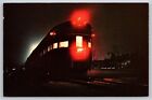 Postcard Train Locomotive RR Southern Pacific Lark California night   83