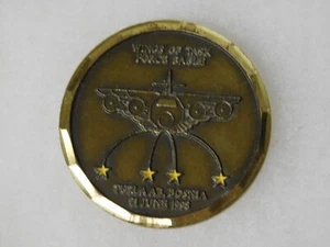 US Army 401ST EXPEDITIONARY AIR BASE GROUP BOSNIA 1998 Challenge Coin - Picture 1 of 2