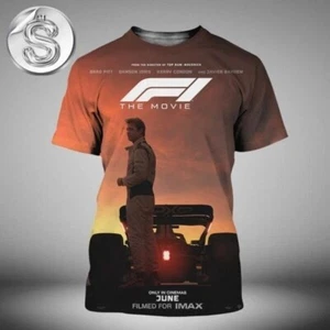 3D F1 Il Film Nuova Poster Uscita Giugno 2025 Maglia Stampa All Over - Foto 1 di 2