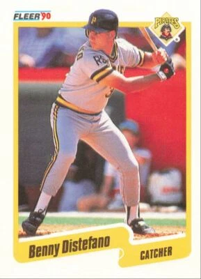 1990 Fleer Baseball Benny Distefano Pittsburgh Pirates #464 - Image 1 of 2