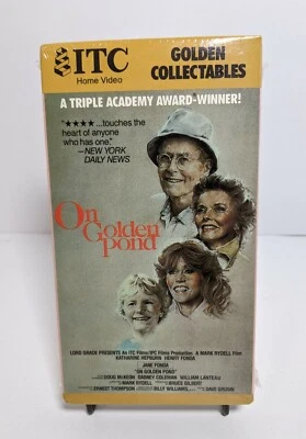 On Golden Pond Henry Fonda Jane Fonda Katherine Hepburn 1981 VHS New Sealed Foto 1 de 3