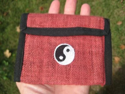 Cartera de cáñamo Tailandia Yin Yang triple A6437 Foto 1 de 4