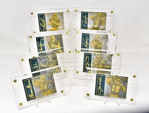 1993 Upper Deck LimEd #98/2.500 NFL 8-Card COMPLETE 24K Gold Metal MATCHED SET - Bild 1 von 14