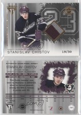 2003-04 Pacific Private Stock Titanium Hobby Jersey Number /50 Stanislav Chistov