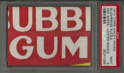 1973 Topps Wacky Packages Sugarmess Puzzle Center Middle 2nd Ser PSA 9 MINT Card - Image 1 of 3