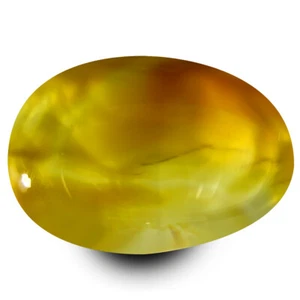 24.75 ct Oval Cabochon Shape Mind-Boggling Scenic Patterns Banded Agate Crystals - Picture 1 of 1