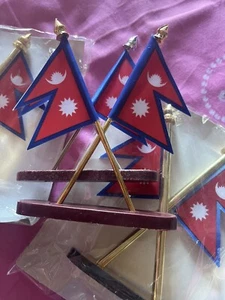 Nepal Flag Car Holder  - Picture 1 of 4