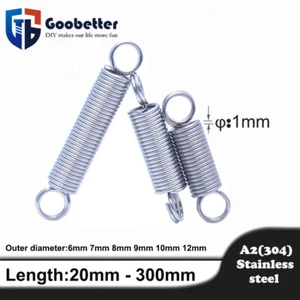 A2 Stainless Steel Expansion Extension Expanding Extending Tension Springs 1mm - Picture 1 of 8