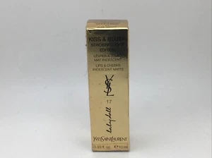 YSL KISS & BLUSH LIP & CHEEK LIPSTICK & BLUSH # 17 Nude Vibrant BNIB (B3) - Picture 1 of 2