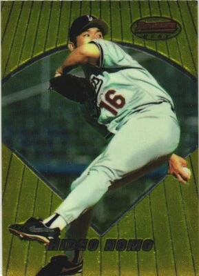 1996 Bowman's Best #1 Hideo Nomo Los Angeles Dodgers - Image 1 of 2