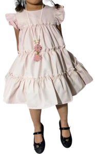 Flower Girl Dresses Ruffle Sleeve First Communion, Size 4-5Y - Picture 1 of 1