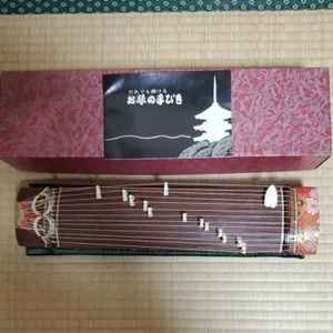 Japanese Mini Harp KOTO Wood Wagakki Music Instrument Vintage Japan F/S - Picture 1 of 3