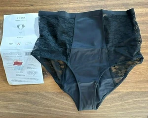 Thinx Period Panty Black Lace Hi-Waist LARGE 12-14 Medium Days Panties NEW - Picture 1 of 6