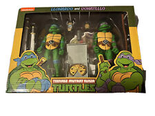 NECA Leonardo & Donatello Target Exclusive 2 Pack TMNT Ninja Turtles 7  New