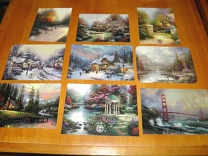 Set 9 Thomas Kinkade Winter Weihnachten Herbst & mehr Händler Postkarten, Postkarten Lot - Bild 1 von 12
