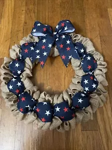 Patriotic Wreath 15Inches - Picture 1 of 1