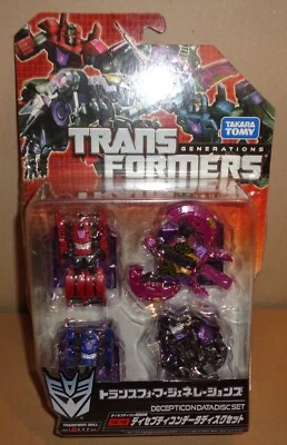 TRANSFORMERS GENERATIONS TG-16 DECEPTICON DATA DISC SET TAKARA TOMY 2013 - Imagen 1 de 4