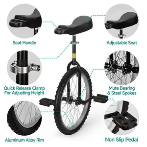 Einrad Kinder Erwachsene 20" Einrad Jonglier Balance Rad Familien Offroad - Bild 1 von 7