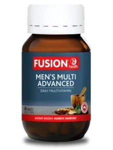 FUSION HEALTH - MEN'S MULTI ADVANCED TABLETS - SDAILY MULTIVITAMIN FOR MEN - Picture 1 of 3