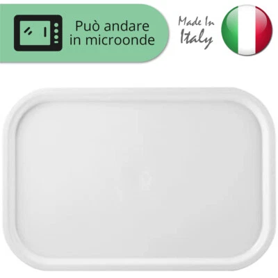 Tablett Rechteckig Self-Service Kantine Buffet Gilly mit Ecken Geglättet Weiß - Bild 1 von 2