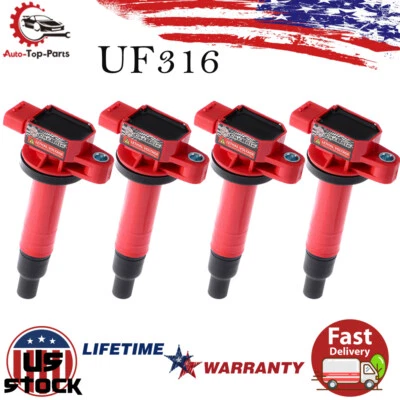 Paquete de 4 bobinas de encendido para Toyota Yaris Prius Echo Scion xA xB 1,5 L L4 UF316 Foto 1 de 4
