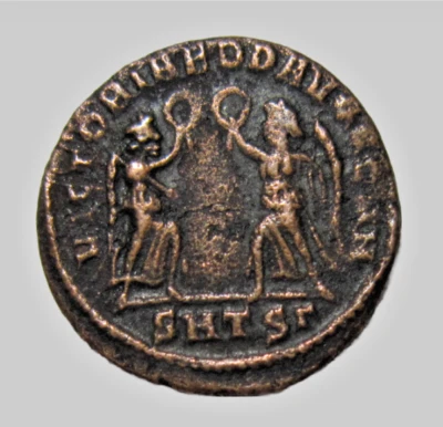  CONSTANS, 337-350 AD. AE 3. THESSALONICA MINT. TWO VICTORIES REVERSE.  - Image 1 of 4
