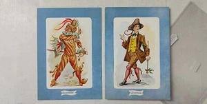 MASCHERE COMMEDIA DELL'ARTE ZIMELLI-GIANDUIA SPAVENTO LOTTO 2P-C59-169 - Picture 1 of 1