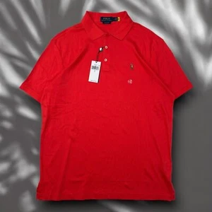 UVP $ 110 NEU MIT ETIKETT Herren Polo Ralph Lauren rot Polo Golf Shirt - Bild 1 von 8