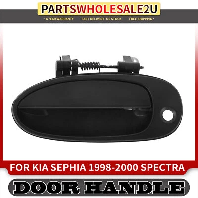 Manija de puerta exterior delantera izquierda izquierda imprimada negra para Kia Sephia 1998-2000 Spectra Foto 1 de 4