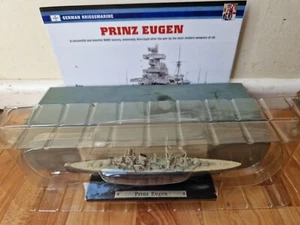 ATLAS EDITIONS 1/1250 - LEGENDARY WARSHIPS - PRINZ EUGEN WW2 SHIP +LEAFLET - Picture 1 of 3