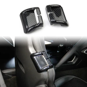 Carbon style seat belts brackets molding trim cover for Chevrolet Corvette C7 - Picture 1 of 5