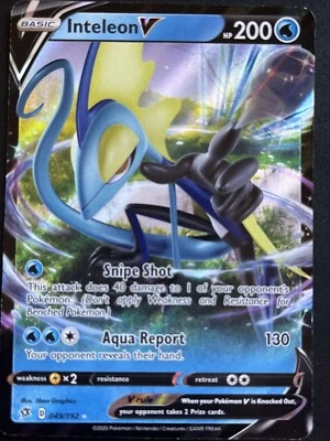 Inteleon V 049/192 Swsh02: Rebel Clash Holo NM - Image 1 of 2