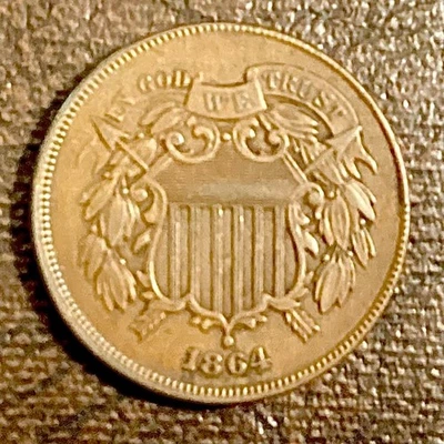 ~ 1864 US 2 TWO CENTS - Image 1 of 2