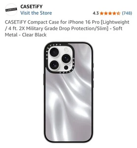 CASETiFY Compact Case for iPhone 16 Pro [Lightweight / 4 ft. 2X Military Grade - Photo 1 sur 4