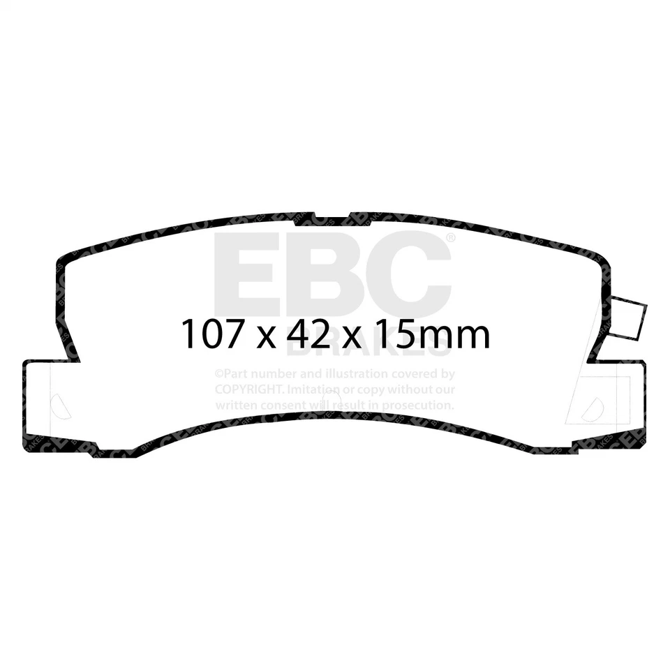 Pastilhas de freio de rua e pista EBC Brakes DP4628R Yellowstuff - Imagem 1 de 3