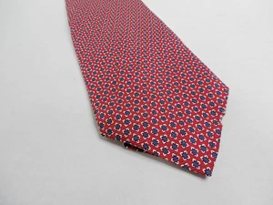Ralph Lauren Men's Tie 60" Long / 3.5" wide 100% Silk /Hand Finished in USA /Red - Picture 1 of 6