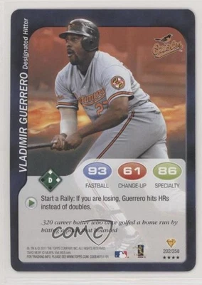 2011 Topps Attax Vladimir Guerrero #202 HOF - Image 1 of 2