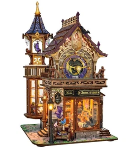 DIY Miniature House Kit, Book Nook Mini House Bookshelf Decor 3D Wooden Puzzl... - Picture 1 of 7