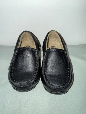 Zapatos de vestir informales negros sin cordones para bebés niños talla 4 Foto 1 de 4