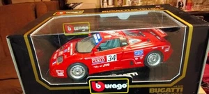 Bugatti EB110 Monte Carlo #34 rossa Burago 1/18 - Foto 1 di 7