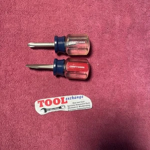 Vintage Craftsman Stubby Phillips Slotted Screwdriver 4151 4118 WF Made in USA - Picture 1 of 4
