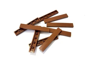 LEGO® - NUOVO - 10 Pezzi Piastrella 1x6 Marrone Reddish #6636 - Foto 1 di 1