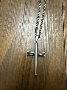 Baseball Bat Cross Necklace - Picture 1 of 2