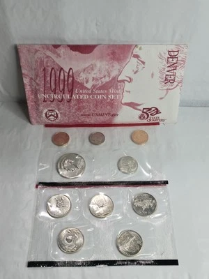1999 Denver Uncirculated Coin Set US Mint Original Government Packaging OGP  - Image 1 of 4
