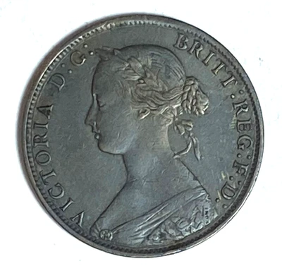 1861 Grã-Bretanha 1/2 meio centavo - Imagem 1 de 2